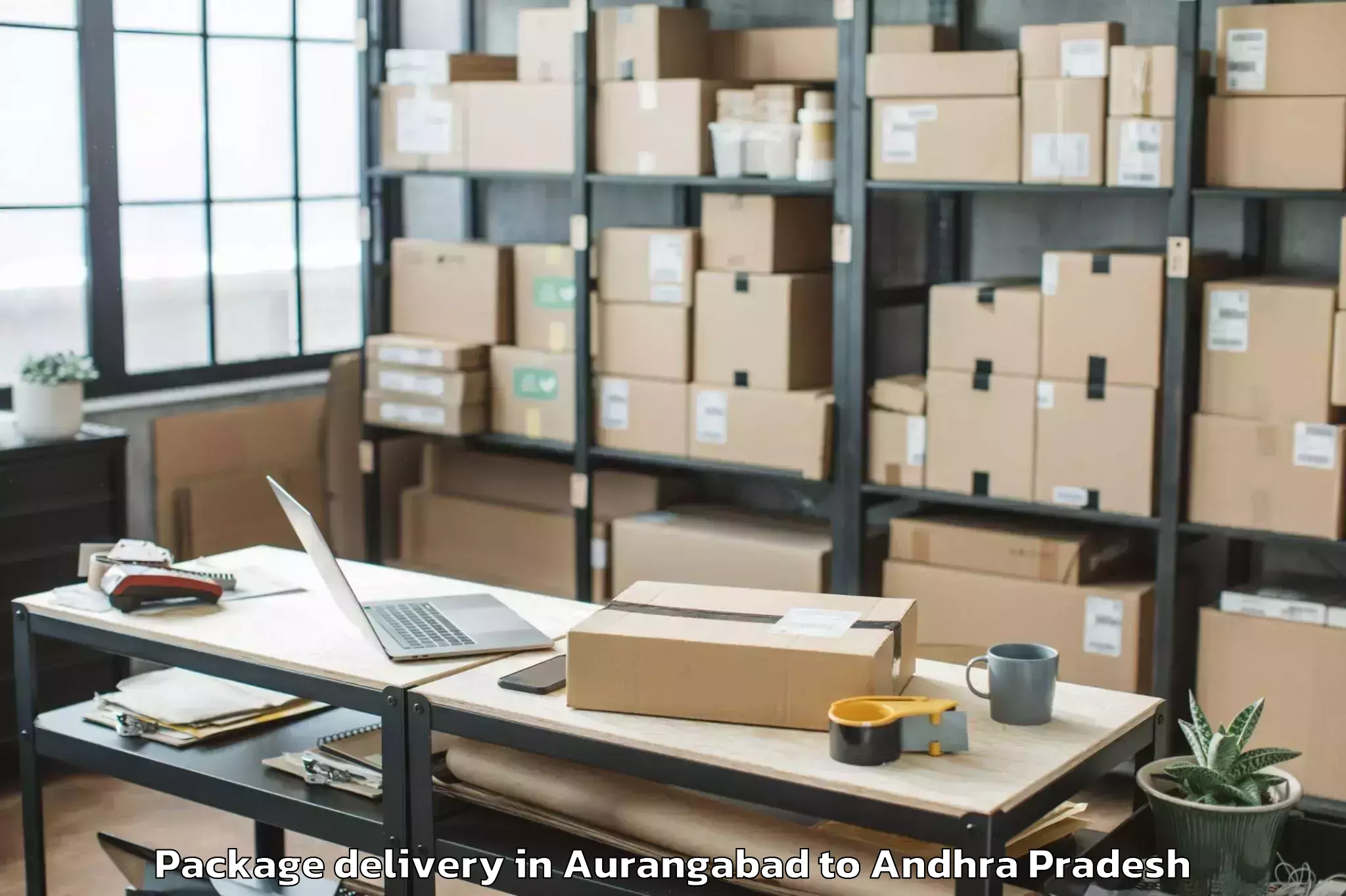 Trusted Aurangabad to Yarada Package Delivery